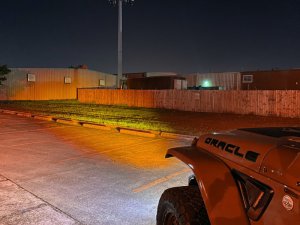 Jeep Wrangler JL Skid Plate - ORACLE Lighting - Integrated LED Emitters - Amber Lens - Satin Black - `18-`22